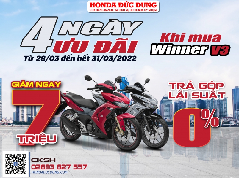 4 NGÀY ƯU ĐÃI TỪ CHO WINNER V3