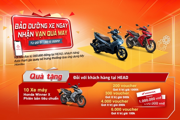 BẢO DƯỠNG XE NGÀY - NHẬN VẠN QUÀ MAY 