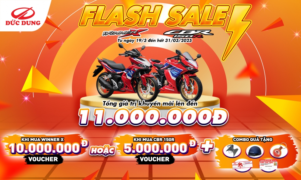 FLASH SALE LÊN ĐẾN 11 TRIỆU ĐỒNG