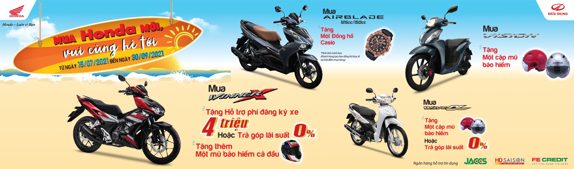 MUA HONDA MỚI – VUI CÙNG HÈ TỚI