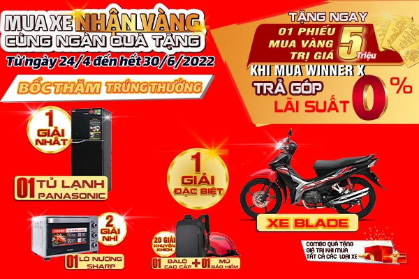 MUA XE NHẬN VÀNG - CÙNG NGÀN QUÀ TẶNG